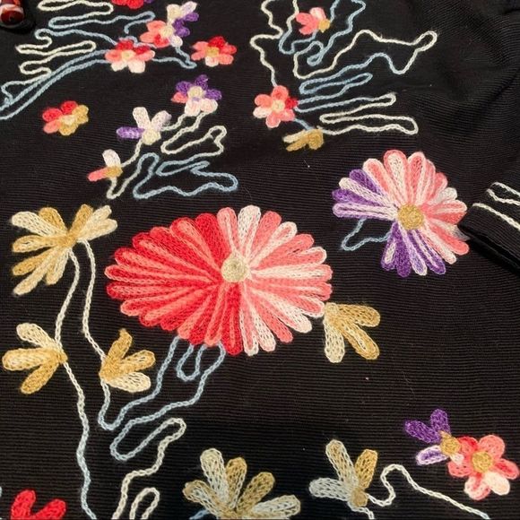 Draper’s & Damon’s Boho Floral Embroidered Boxy Jacket | M | EUC | High Quality! - Picture 6 of 7